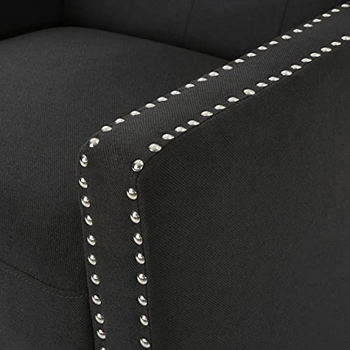 Christopher Knight Home Izidro Traditional Fabric Recliner, Dark Charcoal / Dark Brown Christopher Knight Home