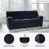 Signature Design by Ashley SimpleJoy Contemporary Sofa for Living Room, Blue Signature Design by Ashley