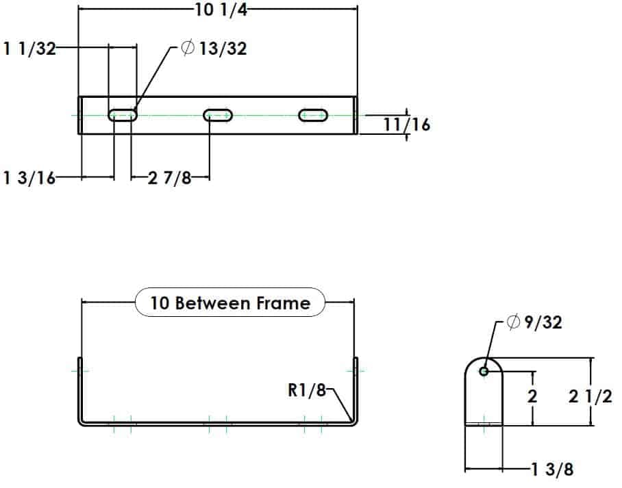 Ultimation 2 Pack Polyurethane Coated Roller with Bracket - Conveyor Rollers for Smooth Material Handling, Durable Construction - 1.5" Diameter Roller - 10" Between Frame, 9-7/16" Tube Length - 2 Set Ultimation