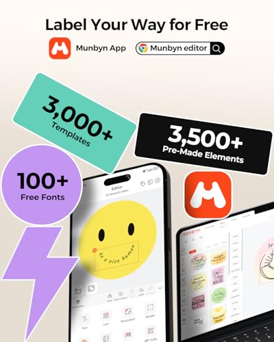 MUNBYN Bluetooth Thermal Label Printer RealWriter RW402B, 4x6 Shipping Label Printer for Small Business, Compatible with Android, iPhone and Windows, Mac, Chromebook MUNBYN