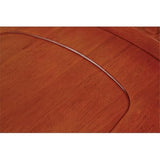 Pemberly Row Traditional Wood Armless Office Chair in Medium Brown Pemberly Row