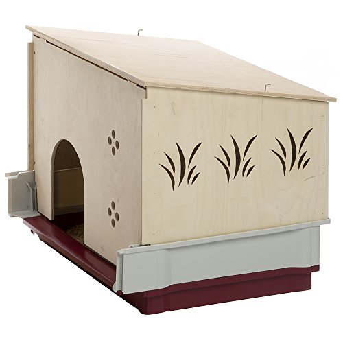 Ferplast Krolik Extra-Large Rabbit Cage w/ Wood Hutch Extension Rabbit Cage Includes All Accessories and Measures 55.9L x 23.62W x 19.68H and Includes ALL Accessories - WoodArtSupply