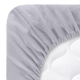 Home, Silver Brushed Microfiber Set-4 Piece Bed Linens-Fitted & Flat Sheets, 2 Pillowcases-Wrinkle by Lavish (Full, Gray) Lavish Home