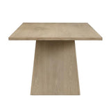 Christopher Knight Home Coadz 82 inch Wooden Dining Table, Modern Rectangular Kitchen Dinner Table for 6-8 People, Pedestal Wooden Dining Furniture for Kitchen Office Conference Room, Light Natural Christopher Knight Home