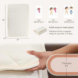 Miisong Japanese Floor Mattress with Washable Cover, Folding Futon Mattresss, Tatami Mat Sleeping Pad with Thicken Memory Foam, Roll Up Floor Lounger Bed for Kids Adults (Twin 80"×39"×2.6") Miisong