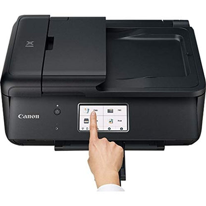 Canon TR8620 All-in-One Printer for Home Office | Copier |Scanner| Fax |Auto Document Feeder | Photo and Document Printing | Airprint (R) and Android Printing, Black