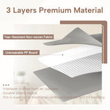 Criusia Bed Sheet Organizers and Storage, 6 Pack Foldable Linen Closet Organizer Box – Bedding Holder for Sheet Set (King/Queen Sizes), Duvet Covers, Blankets (Grey) Criusia