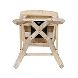 IC International Concepts Mission Barheight Stool with Swivel Seat Bar Height Table, 30", Ready to Finish IC International Concepts