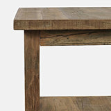 Jofran Reclamation Rustic Reclaimed Solid Wood Square End Table with Storage Shelf Jofran Inc.