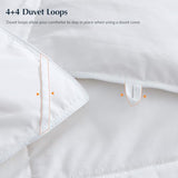 Pacific Coast Lightweight Goose Feather Down Fiber Comforters King Size, Summer Duvet Insert, Ultra Soft, Breathable, Hotel Luxury Bedding Comforter with 8 Tabs, White, 106 x 90 inches Pacific Coast