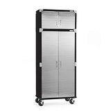 UltraHD Locking Steel Cabinet Stacker, Black 18" Wx36 Wx90.5 H Seville Classics