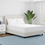 AllerEase Waterproof Mattress Protector Stain Protection Twin Size Allergen Barrier Hot Water Washable Machine Washable Durable Zippered Knit Mattress Cover Stretch Corners (White) Aller-Ease