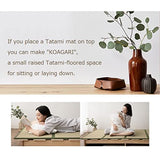 EMOOR Wood Slatted Low Platform Bed Frame KAN SUNOKO Twin for Japanese Futon Mattress Solid Pine (Unpainted), Floor Sleep Tatami Mat EMOOR