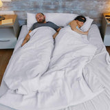 BREENHILL Double Sleeping Bag Liner，Camping Sheets & Travel Sheet, Hostels & Traveling Adult Sleep Sack for Backpacking, Hotels Lightweight Single & Double Camping Sleeping Bag Liners White BREENHILL