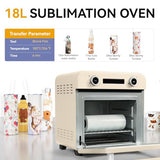 GIZMIX 18L Sublimation Oven for Tumblers, Mugs & Bottles, Digital Heat Press Convection Oven with 360° Heating, Precise Temperature Control, Fits Multiple Items, Includes Heat Resistant Gloves GIZMIX