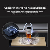 Aufero Laser Engraver Machine 5W Output Power, DIY Laser Engraver Laser Cutter and Engraver for Wood and Metal, Paper, Acrylic, Glass, Leather（5W） Aufero