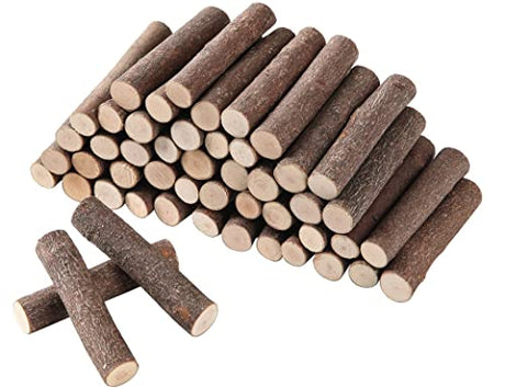 LAZACA Craft Sticks, Wood Sticks Crafting Twigs Crafts Log Toy DIY Vase Fillers Pumpkin Stems Rustic Decorations Ornaments,Loose Parts Play Materials LAZACA