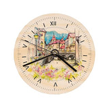 FOKOCALI 20 Pack Wooden Wall Clock 7.9 inch Sublimation Round Wall Clock Blanks Wood Clocks for Living Room DIY Sublimation Heat Press Printing FOKOCALI