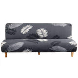 MIFXIN Armless Futon Slipcover Folding Sofa Cover Stretch Elastic Washable Couch Furniture Protector for 3 Seat Foldable Futon Sofa Bed Without Armrests (Dark Grey) MIFXIN
