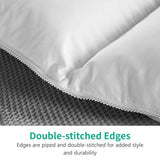 APSMILE Lightweight King Size Down Feather Fibers Comforter, Fluffy Duvet Insert for Warm/Hot Sleepers - Ultra-Soft High Fill-Power Hotel Collection Comforter, 39 Oz Duvet Blanket(White, 106"x90") APSMILE