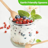 Concession Essentials Disposable Wooden Cutlery Spoons, Compostable and Earth Friendly, 6.25 Inch Length - Pack of 100 Spoons Concession Essentials