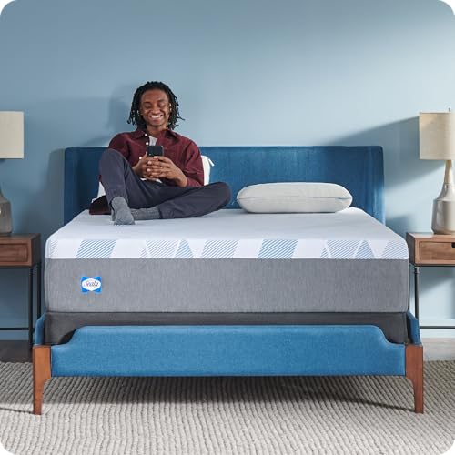 Sealy Dreamlife 12” Hybrid Mattress-in-a-Box, King, SealyComfort Gel Memory Foam, SealyResponsive Encased Coils, Surface-Guard Technology Sealy