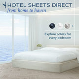 Hotel Sheets Direct 3 Piece Bed Sheet Set Twin Size, 100% Viscose Derived from Bamboo Sheets Set with 1 Pillowcase, Cooling & Breathable Luxury Bedding, Moisture-Wicking & Silky Soft Texture, White Hotel Sheets Direct