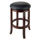 Winsome Walcott Swivel Bar Stool, 24", Walnut Winsome