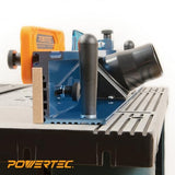 POWERTEC Router Table Fence System 3-3/8" Tall 24" Long w/Rail Coping Sled, Cutting Rail for End Grain Cutting Profiles. Ideal for Cabinet Door, Drawer Fronts for Woodworking Tools Jigs (71975) POWERTEC