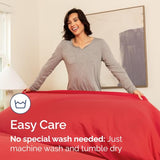 Queen Fitted Bed Sheet - Bottom Single Fitted Sheet Only - Ultra-Soft Hotel Luxury Bedding w/ 8-16 Inch Deep Pockets - Breathable, Cooling & Wrinkle Free - Easy-Care, Fade and Shrink Resistant - Red CGK Unlimited