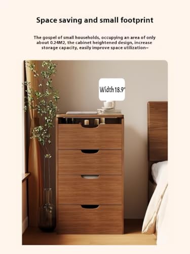 Videvik 3 in 1 Vanity Desk with Plip Top Mirror and Lights, 18.9" Small Make Up Vanity Set with Visible Glass Desktop,Compact Makeup Vanity with 3 Drawers,Dressing Table for Bedroom,Walnut Videvik