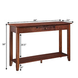 Convenience Concepts American Heritage 1 Drawer Console Table with Shelf, Espresso Convenience Concepts