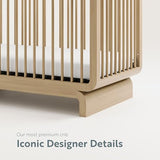 Storkcraft Santorini Deluxe 5-in-1 Convertible Crib with Bonus Toddler Guardrail (Driftwood) – GREENGUARD Gold Certified, Toddler Guardrail Included in Box, Fits Standard Crib Mattress Storkcraft