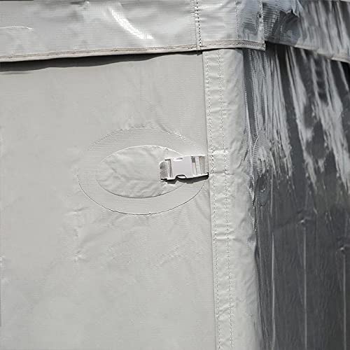 TentandTable Standard Cathedral Tent Sidewall, 9-Foot by 20-Foot, Waterproof Sidewalls for Commercial Party & Canopy Tents, UV Resistant & Removable, 14oz Translucent Vinyl, Tent Not Included TentandTable