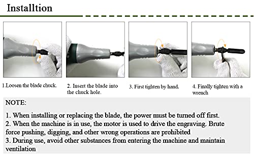 YUCHENGTECH Carving Blade Knife Accessory for Electric Carving Chisel Electric Chisel Power Carver - WoodArtSupply