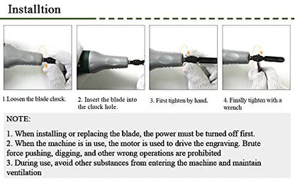 YUCHENGTECH Carving Blade Knife Accessory for Electric Carving Chisel Electric Chisel Power Carver - WoodArtSupply