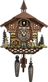 Cuckoo-Palace German Cuckoo Clock - The Brotzeit House - with Quartz Movement - 10.3 inches high - Black Forest Clock Cuckoo Palace