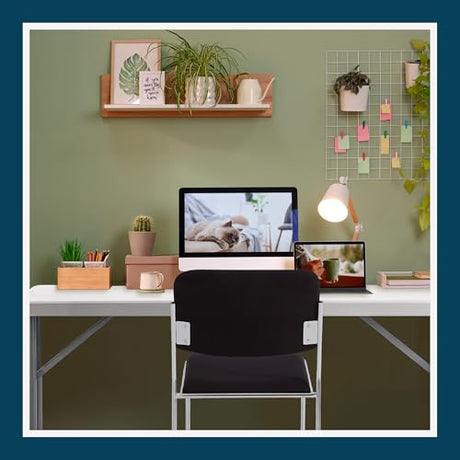 OEF Furnishings OEFBT-SEM1896 Commercial-Grade Premium Industrial Seminar Folding Table with Thick Blow-Molded Top and 16-Gauge Cantilever Steel Legs (Seminar, 18" × 96", Speckled Gray Top) OEF Furnishings