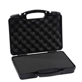 REBUST Lockable Hard Gun Case ; TSA Approved Lock Firearm Travel Case ; Revolver, Pistol, Handgun Hard Case with Foam Interior ; Shockproof Gun Storage & Carrying Case, Black 12.5 x 10.3 x 3.15 Inch REBUST
