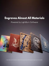 EM-Smart Dual 2, 30W MOPA + 20W Diode Laser Engraver, 100+ Color Metal Engraving, 15000mm/s Fast Laser Engraver and Cutting Machine for Jewelry, Metal, Wood, Leather, Acrylic, Glass, and More EM-Smart