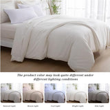 SheRest 1 Piece Duvet Cover Twin Size - 100% Viscose Derived from Bamboo, Soft Breathable Cooling Comforter Cover for Hot Sleepers, 8 Corner Ties and Zipper Closure, No Comforter, Light Beige, 68"x90" SheRest