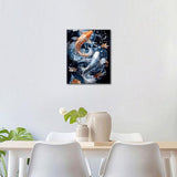 Adult Paint by Number Kits on Canvas, Paint by Numbers, Koi Fish Painting by Numbers Koi Adult Painting-by-Number Kits, DIY Oil Canvas Craft Kits for Home Decorations, 16 X20 Inch TUMOVO