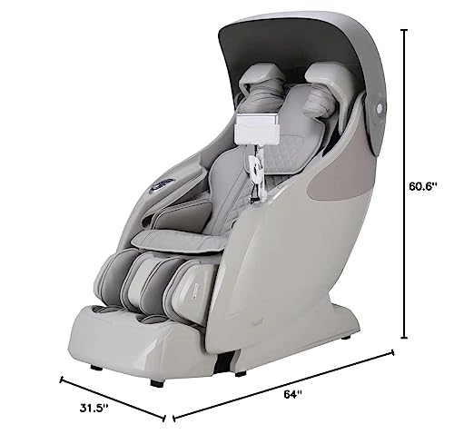 Osaki OP-Ai Xrest 4D+ SL-Track Massage Chair with Thorough Shoulder Massage, Muscle Tension Detection, Smart Voice Control, Taupe Osaki