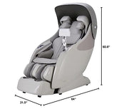Osaki OP-Ai Xrest 4D+ SL-Track Massage Chair with Thorough Shoulder Massage, Muscle Tension Detection, Smart Voice Control, Taupe Osaki