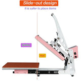 WUMSTOT 13x18 Heat Press Machine: with Auto Open/Slide Out Plate 1200 W Clamshell Heat Press for DTF, Sublimation, and More WUMSTOT