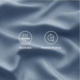 Bedsure King Size Sheets Set, Cooling Sheets for Hot Sleepers, Rayon Derived from Bamboo, Breathable & Soft, Deep Pocket Up to 16 Inches, Hotel Luxury Silky Bedding, Dusty Blue Bedsure