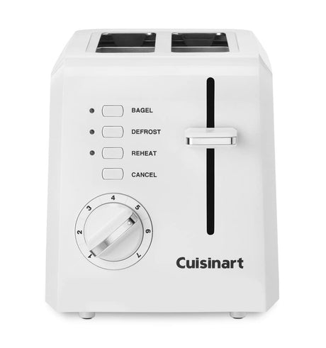 Cuisinart 2-Slice Toaster, Compact, White, CPT-122 Cuisinart