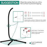 YITAHOME Egg Chair Swing Hanging Outdoor Wicker Hammock Chairs Indoor with Steel Stand UV Resistant Cushion 330lbs for Patio, Bedroom, Garden and Balcony - Gray YITAHOME