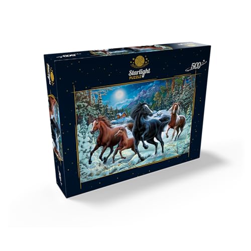 MyPuzzle Winter Horses - Premium 500 Piece Jigsaw Puzzle for Adults MyPuzzle.com