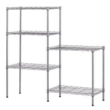 Karl home 5-Tier Adjustable Wire Unit Shelves, Height Metal Storage Shelves for Kitchen/Bathroom/Garage Organization, Stainless & Sturdy Frame,551lbs Capacity, 21.3”L x 11.4”W x 59”H, Chrome Karl home